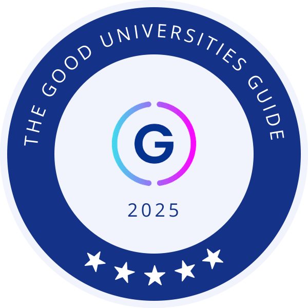 The Good Universities Guide 2025 badge